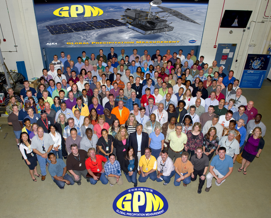 Group photo of the GPM flight project team