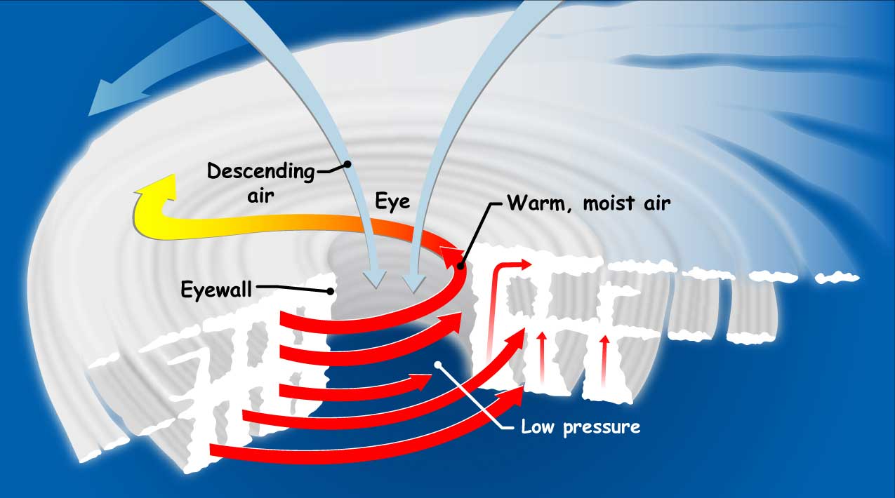 Diagram over orkanformasjon