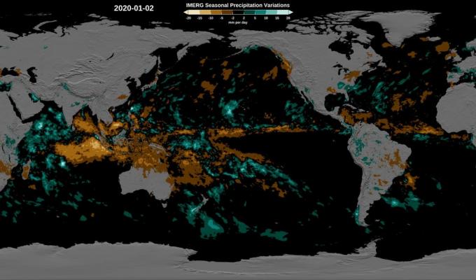 IMERG average precipitation map