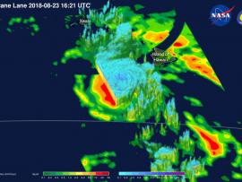 GPM overpass of Hurricane Lane