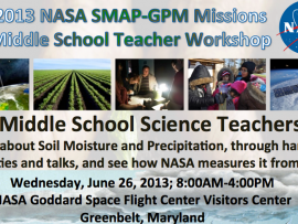 GPM / SMAP Middle School Teachers Workshop