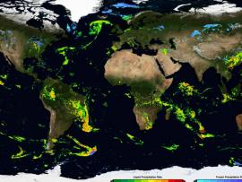 Example IMERG global precipitation data