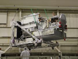GPM Core Observatory Enters Thermal Vacuum Chamber