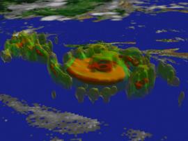 Satellite imagery of Hurricane Floyd