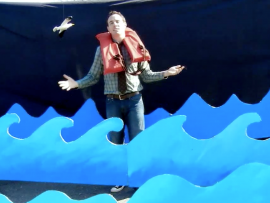 Thumbnail for "For Good Measure" showing Ryan in front of makeshift waves.