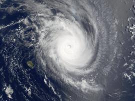 Satellite image of Hurricane Guillaume
