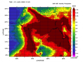 Observing Monsoon Weather Patterns with TRMM Data