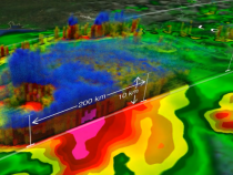 GPM visualization of a hurricane. 