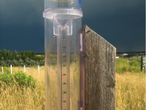 Measuring Precipitation - picture of rain gauge