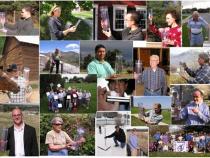 CoCoRaHS Volunteers with rain gauges (image credit: CoCoRaHS)
