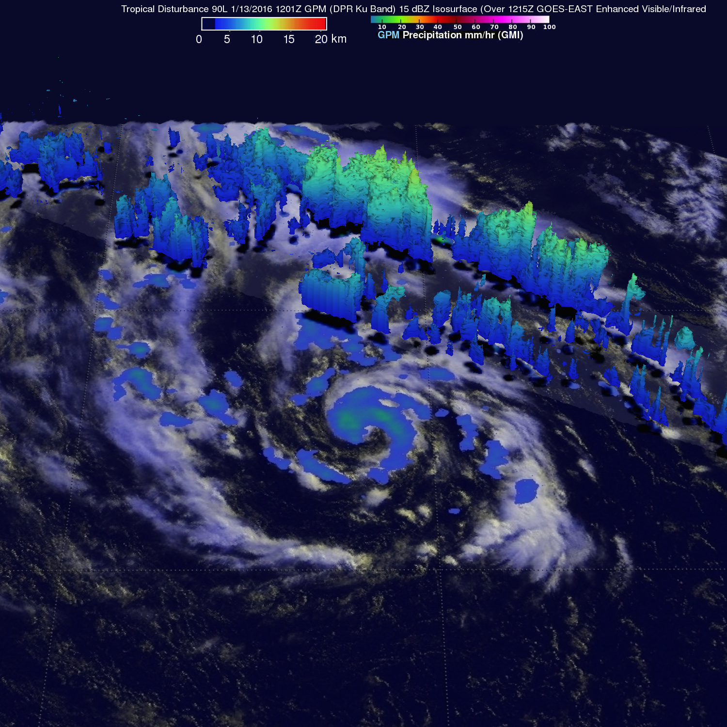GPM Views Atlantic Low Monitored By The National Hurricane Center