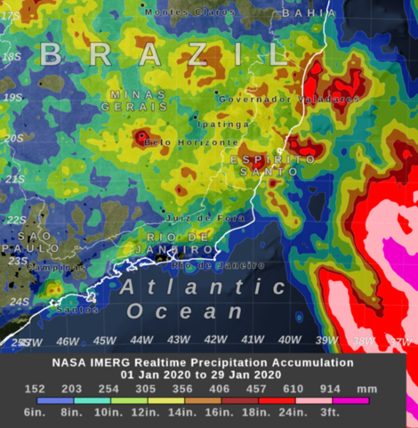 Heavy Rain Leads to Flooding in Brazil | NASA Global Precipitation ...