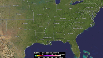 NASA's IMERG Estimates Of Rainfall Over The Eastern United States 