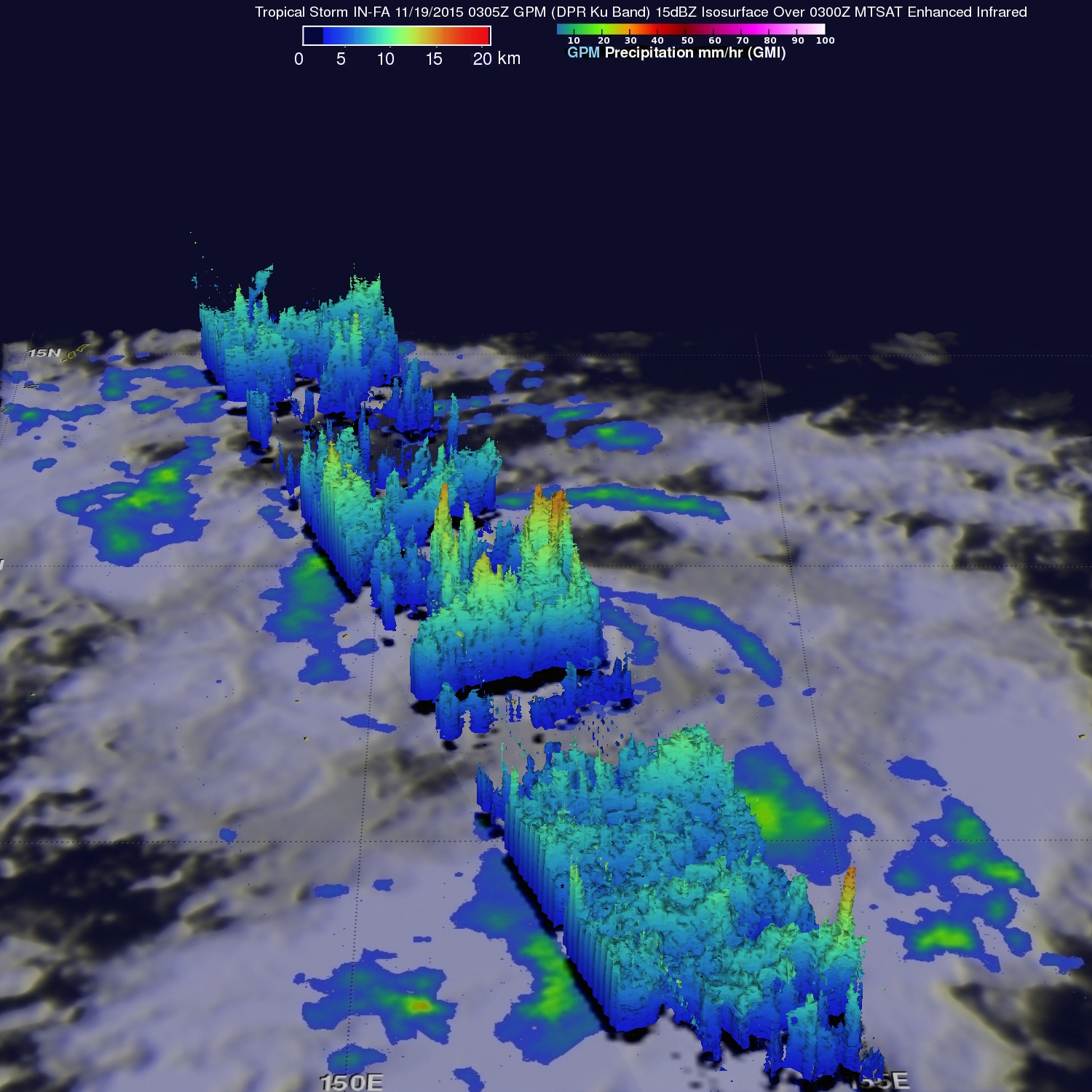 GPM Sees Better Organized Typhoon IN-FA