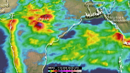 India's Deadly Monsoon Rainfall Measured With IMERG