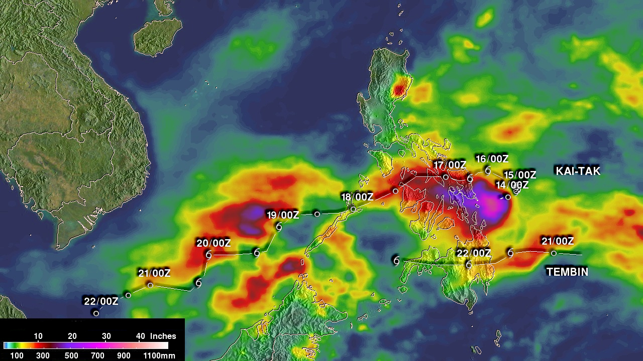  Tropical Storm Tembin Rainfall Added To IMERG Analysis