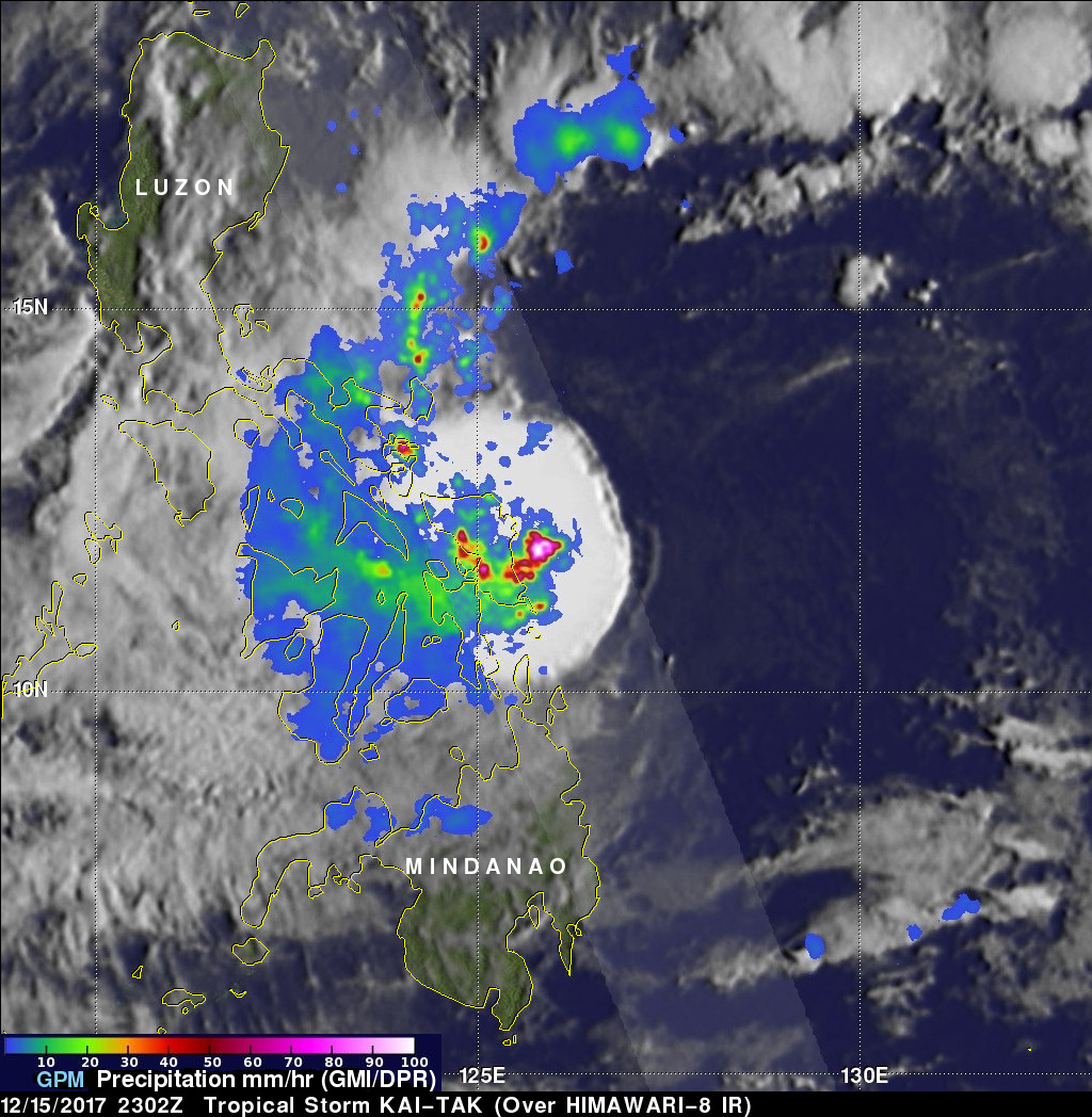 Deadly Tropical Storm Kai-tak Examined With IMERG And GPM Satellite