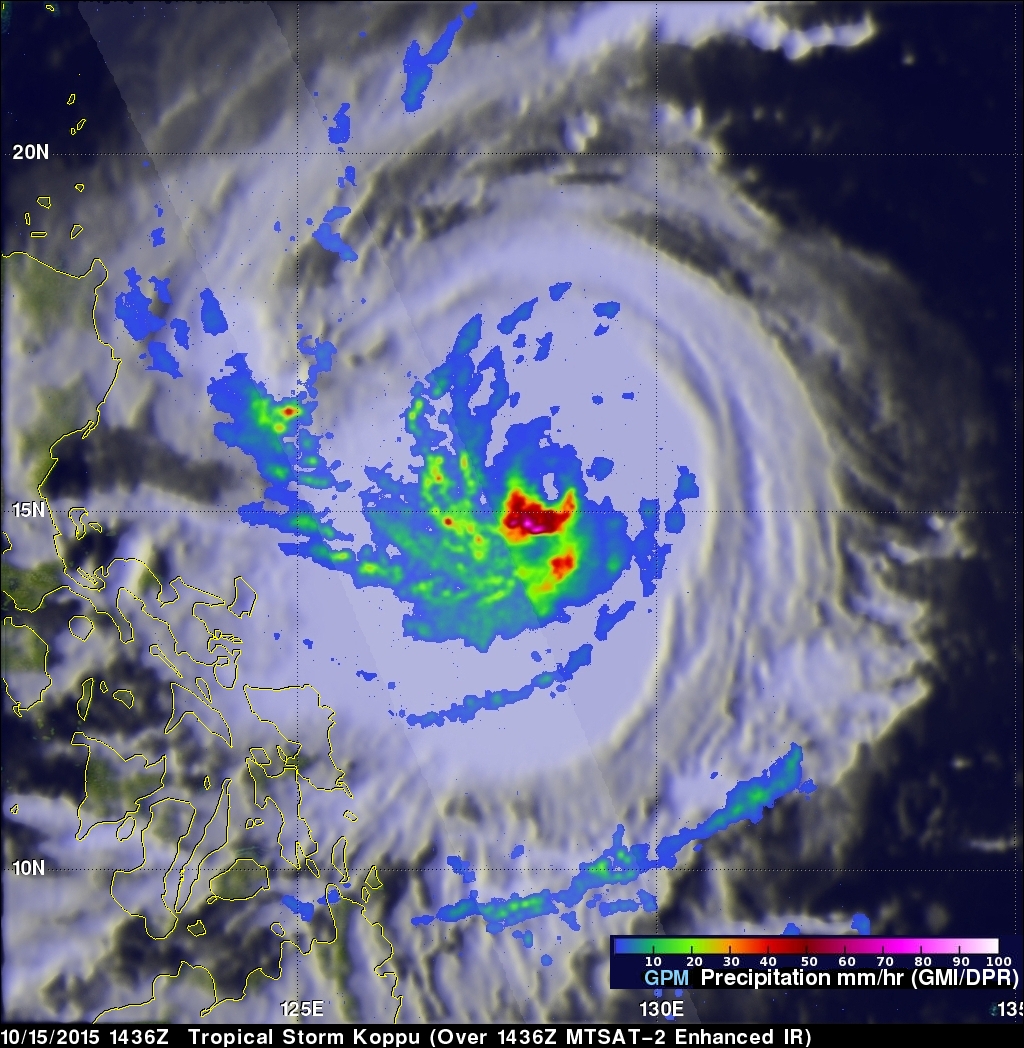 GPM Sees Tropical Storm Koppu Menacing The Philippines