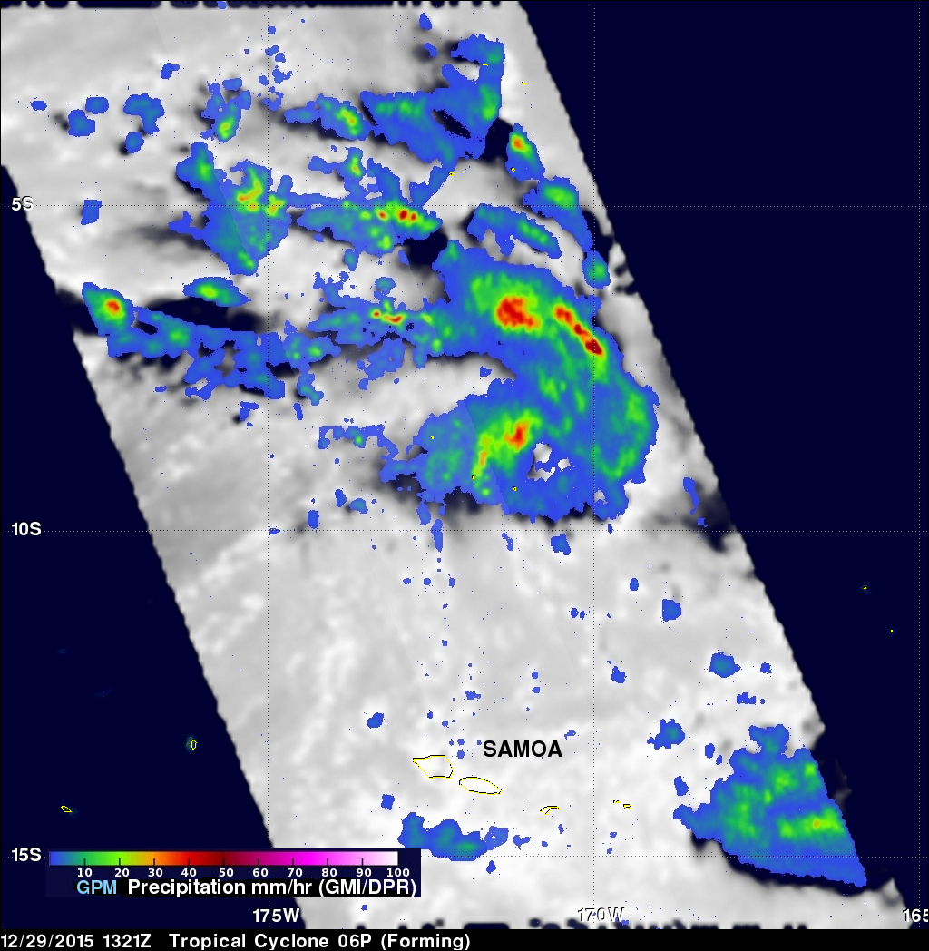 GPM Sees Tropical Cyclone Forming 