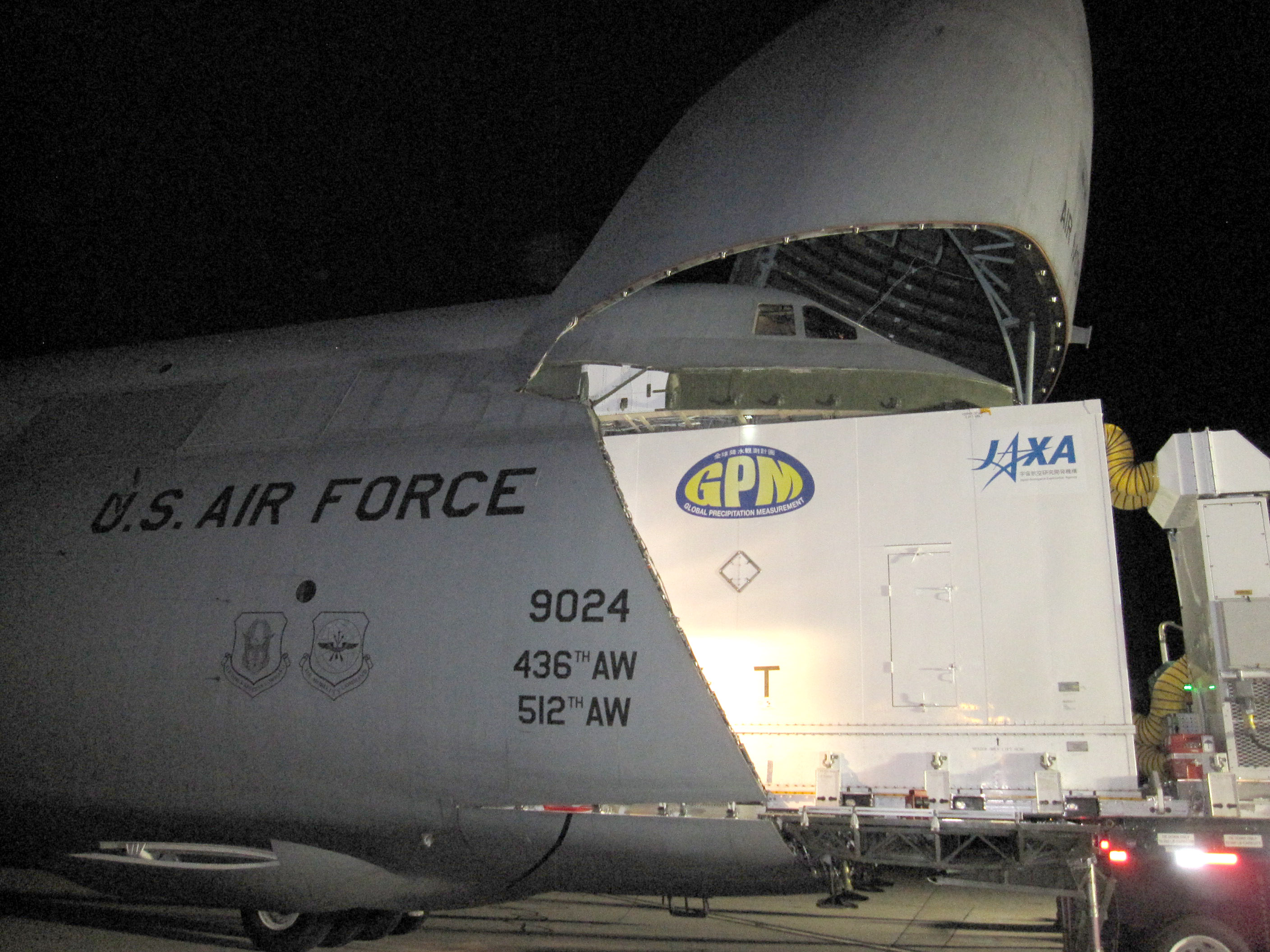 Loading GPM into the C5 Aircraft