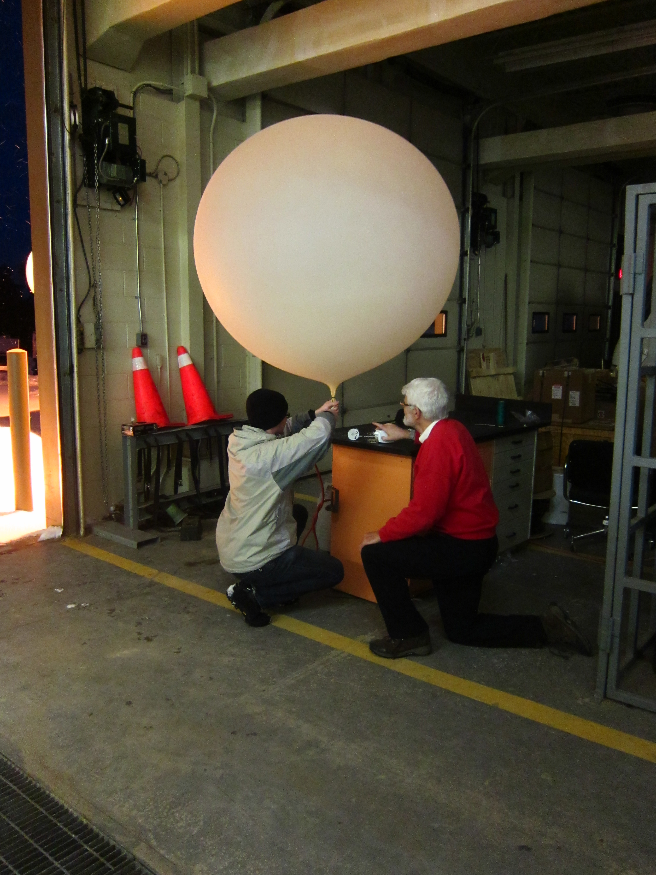 Preparing for Radiosonde Launch at GCPEx
