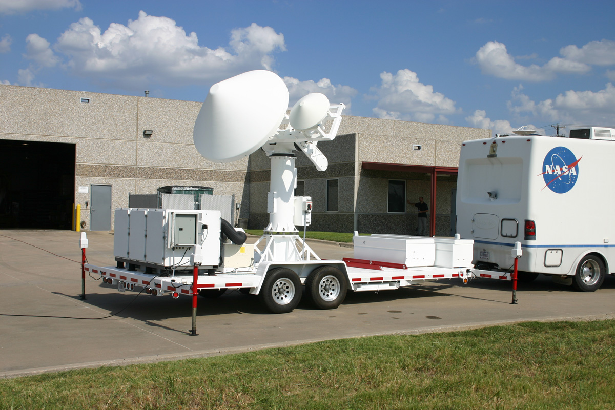 The D3R instrument, attached to the back of a van.