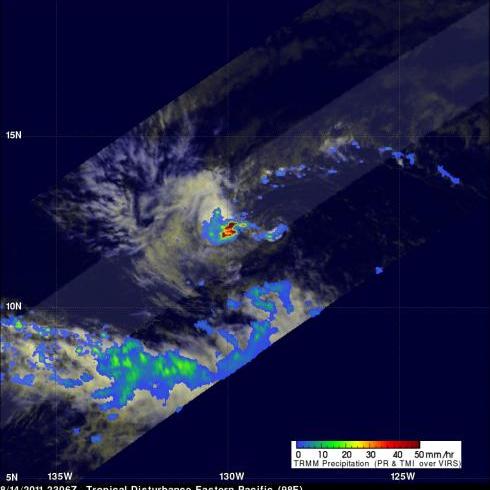 TRMM image of tropical cyclone forming