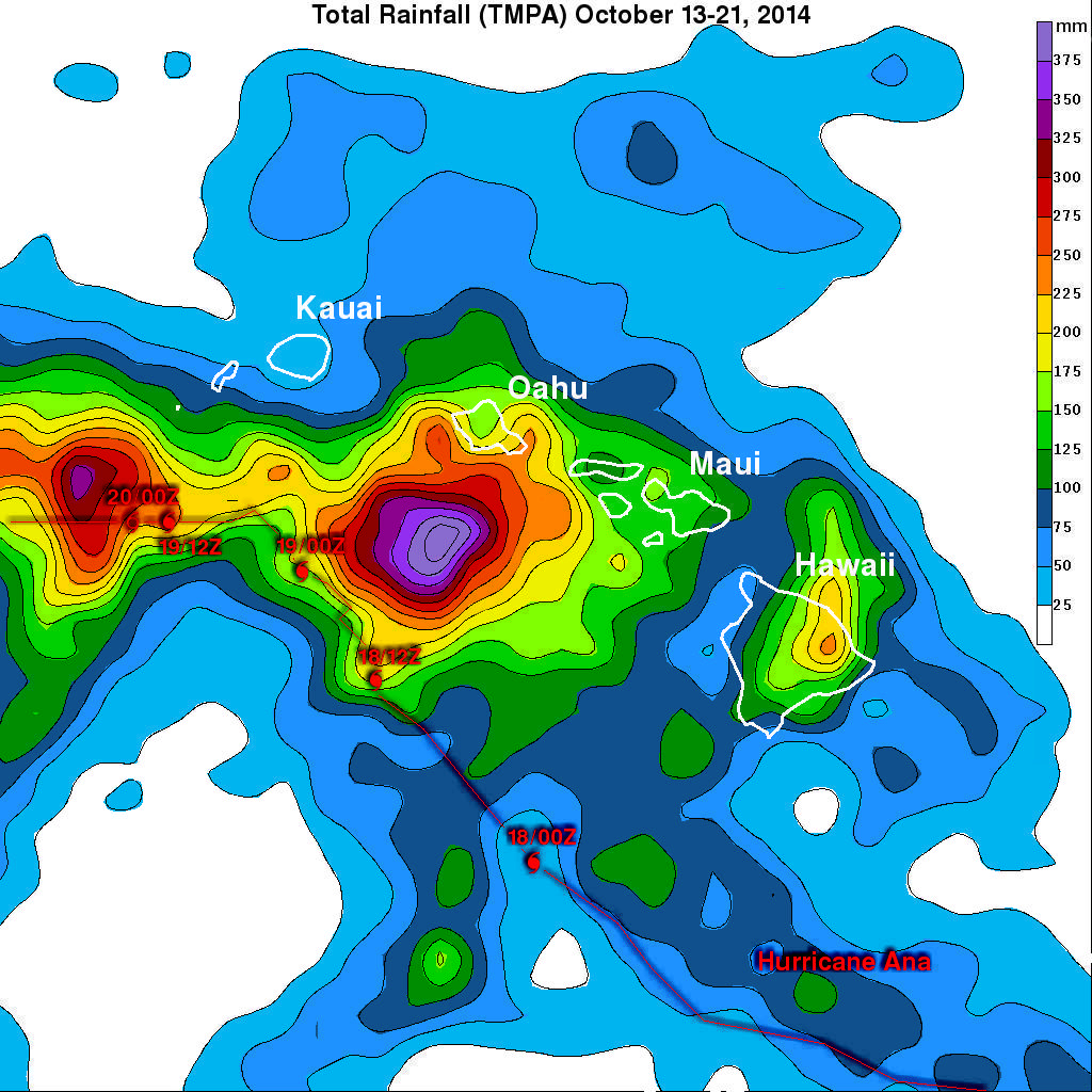 Hurricane Ana Bypasses But Soaks Hawaiian Islands
