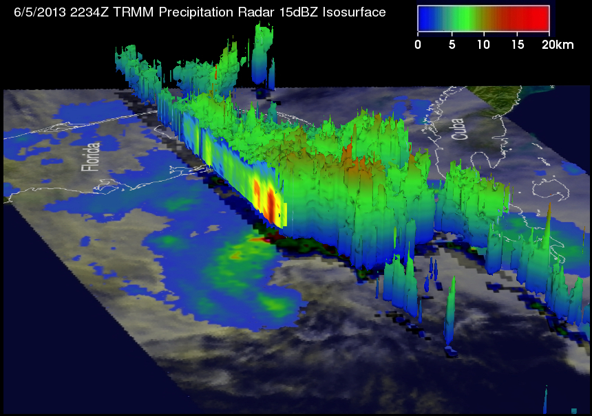 TRMM Views Of Tropical Storm Andrea 