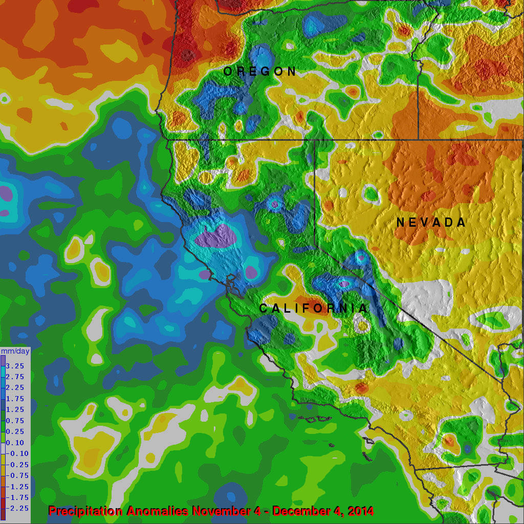 California's Rainfall Analyzed From Space 