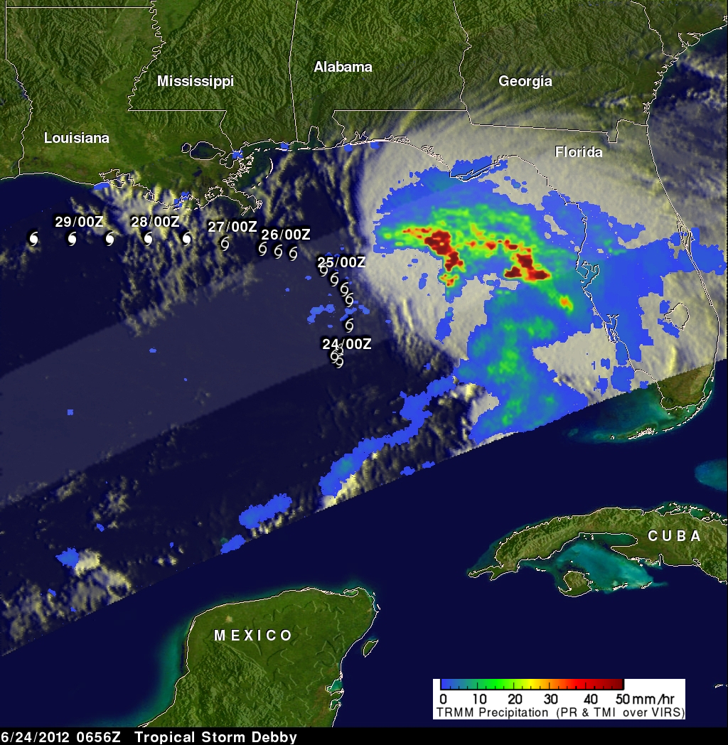Tropical Storm Debby NASA Global Precipitation Measurement Mission