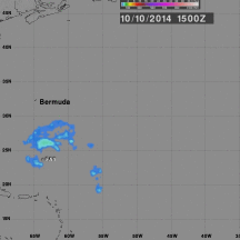 Rainfall From Hurricane Fay and Gonzalo 