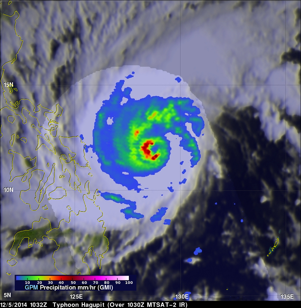 GPM Core Observatory Sees Hagupit's Eye 