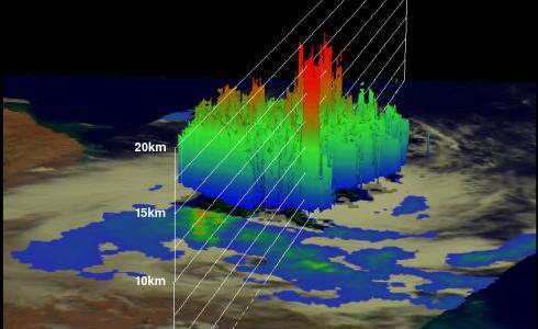 TRMM radar image of tropical storm Heidi