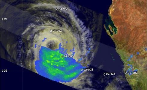 TRMM image of tropical cyclone Iggy