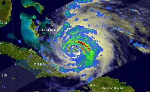 TRMM TMI image of Irene nearing the Bahamas