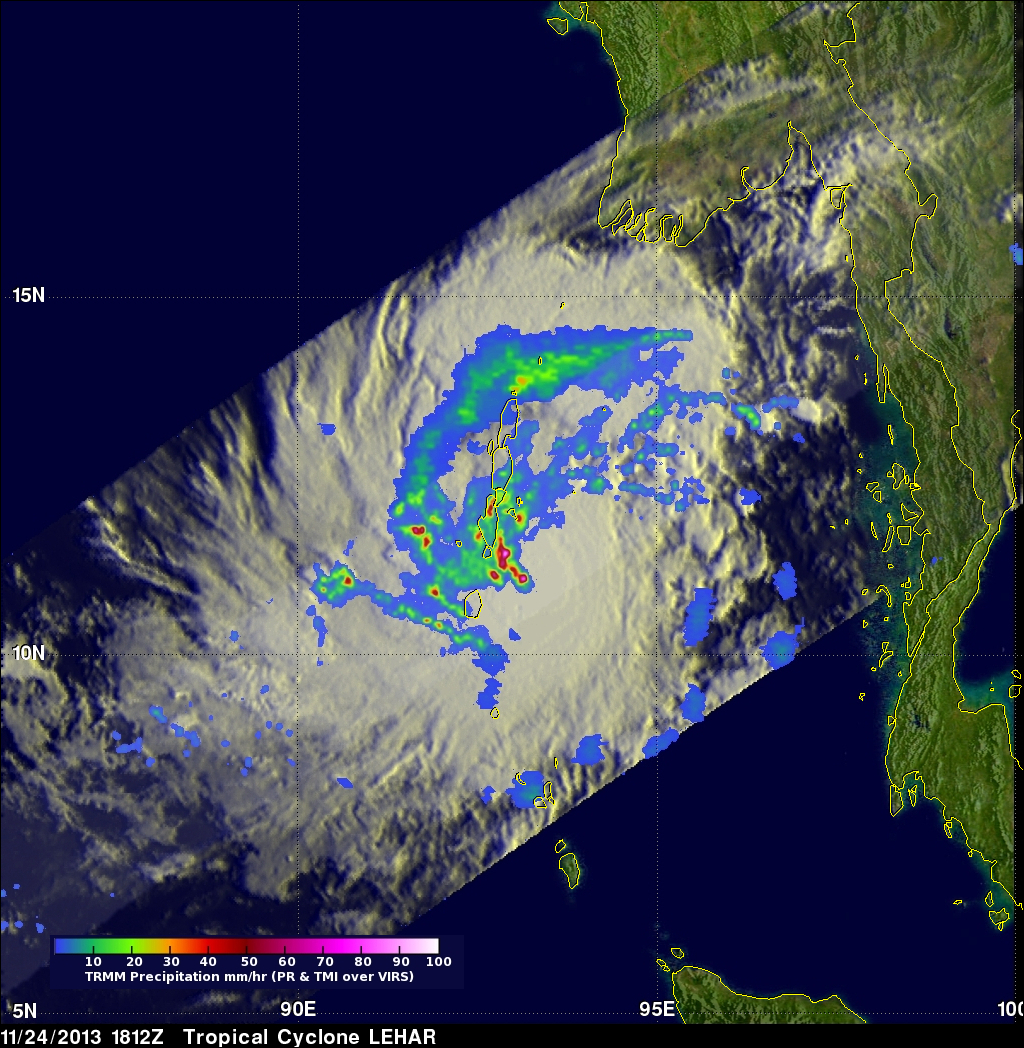 Tropical Cyclone Lehar In The Bay Of Bengal