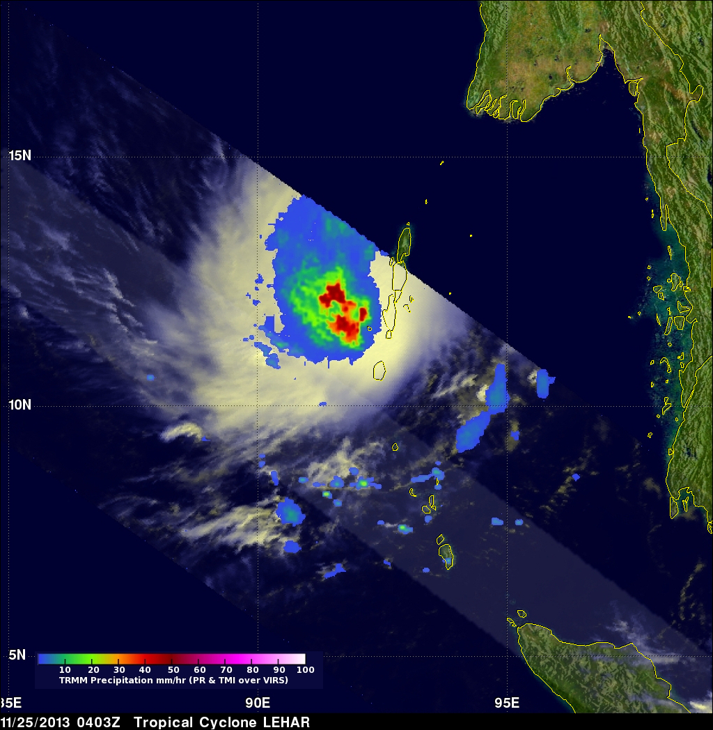 Tropical Cyclone Lehar In The Bay Of Bengal