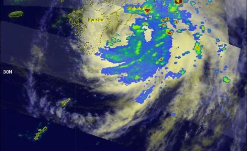 TRMM image of typhoon MA-ON over Japan