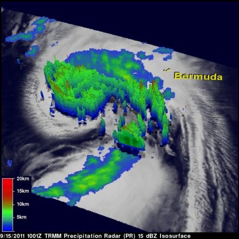 TRMM radar 3D image of Maria