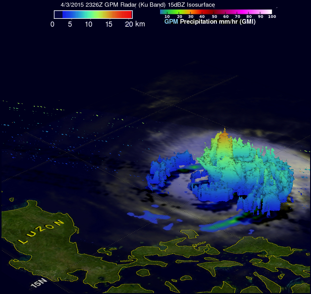 GPM Saw Deadly Maysak Approaching The Philippines 