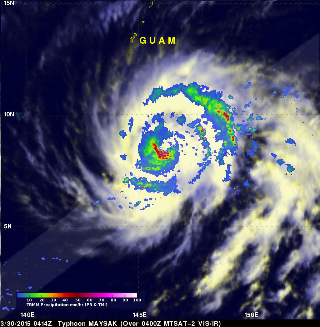 TRMM And GPM See Typhoon Maysak