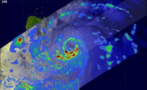 TRMM TMI image of Typhoon Nesat