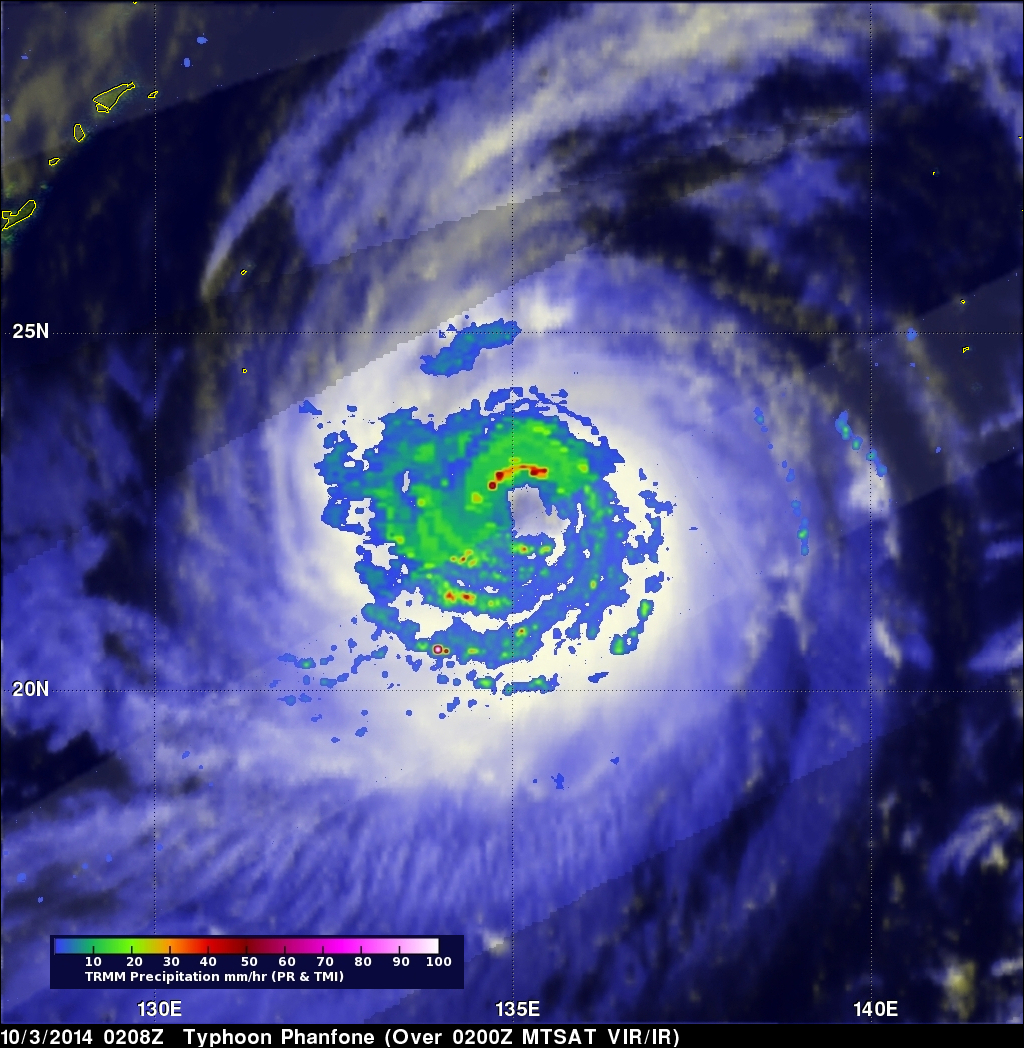 Powerful Typhoon Phanfone 