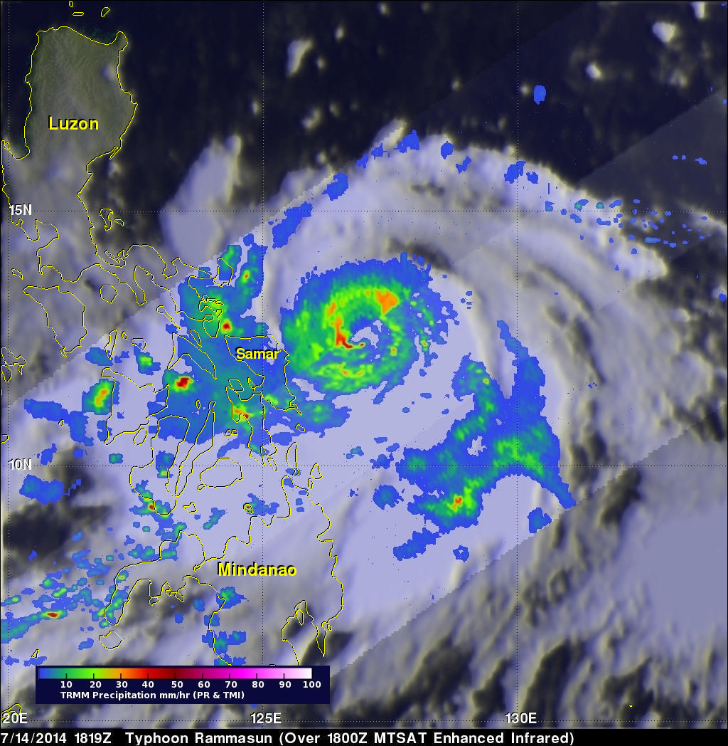 Typhoon Rammasun Strikes The Phillipines