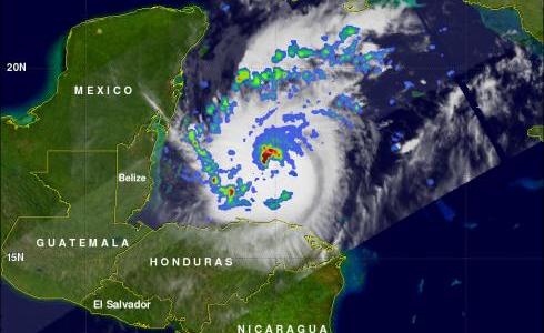 TRMM image of hurricane Rina