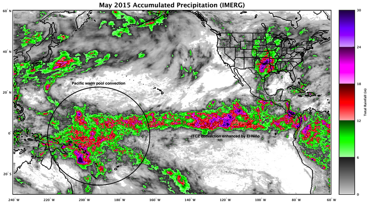 may 2015 accumulated precipitation - imerg data