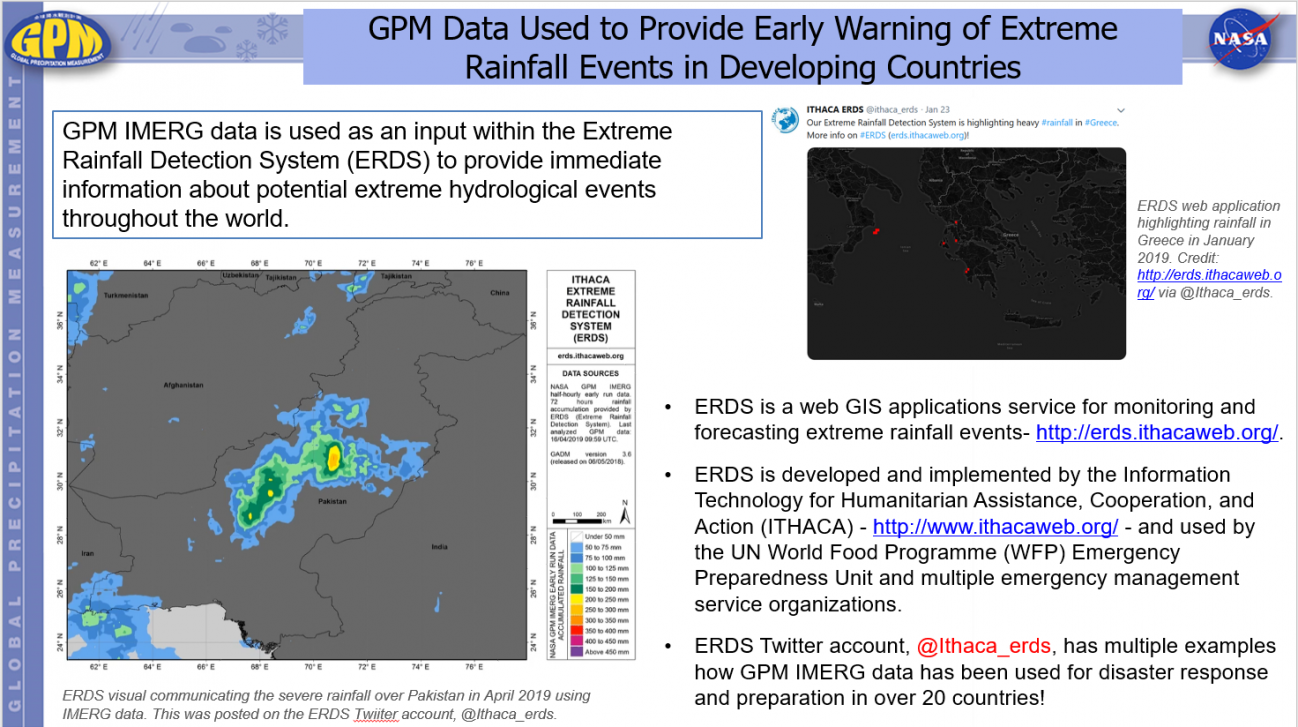 GPM Data Used to Provide Early Warning of Extreme Rainfall Events in Developing Countries