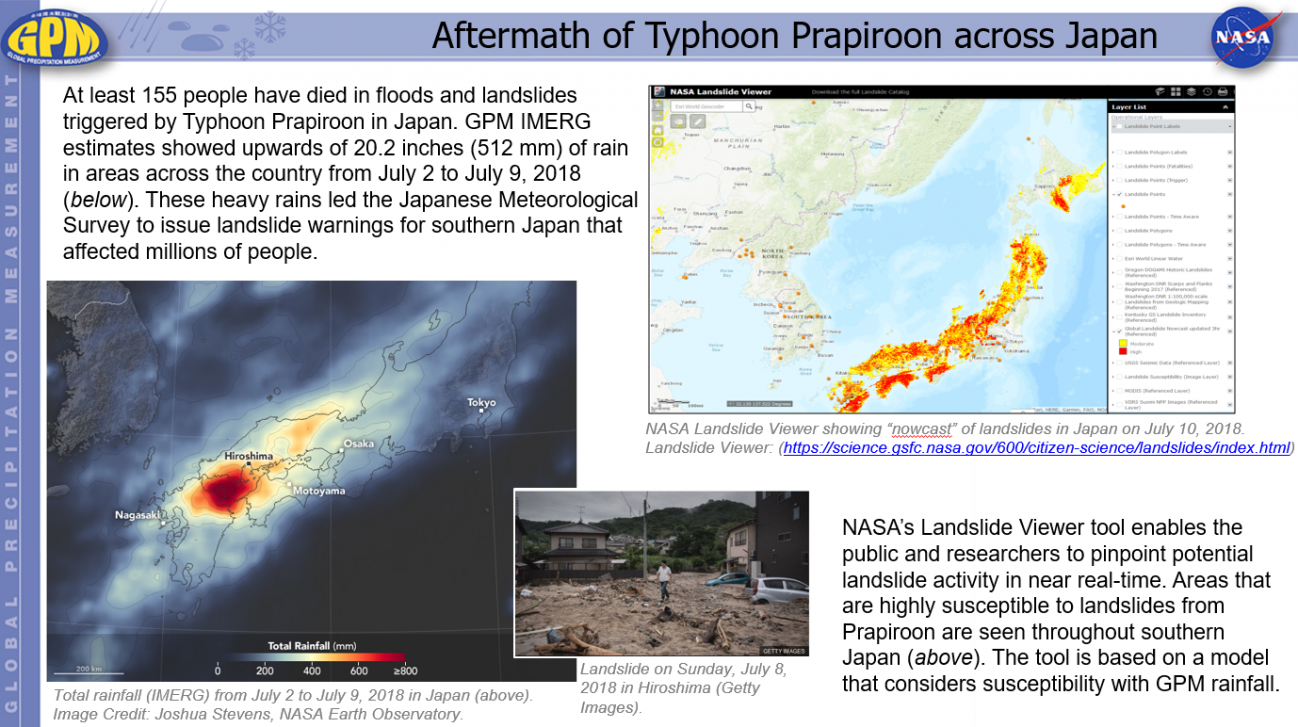 Aftermath of Typhoon Prapiroon across Japan