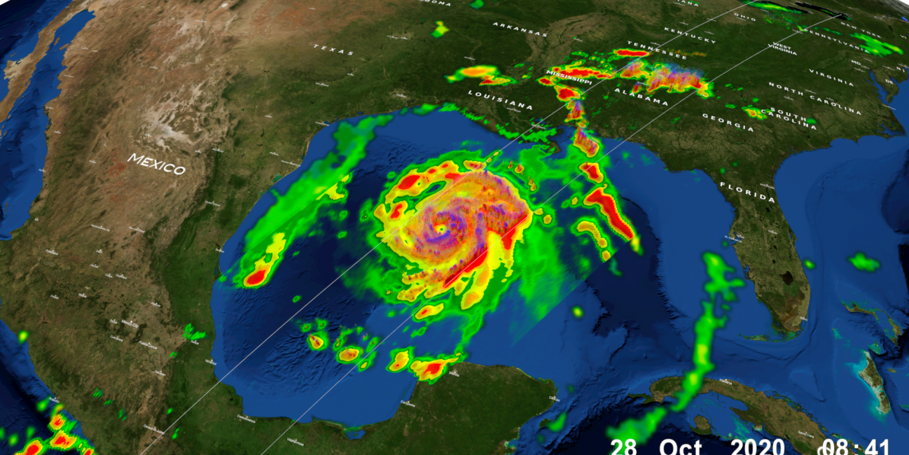 GPM Overpass of Hurricane Zeta on 10/28/20